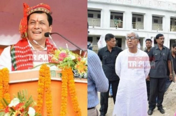 Sonowal's 1 yr Vs Sarkar's 24 yrs : 20,000 teachers recruited at Assam in last 1yr following 7th pay commission recommendations, GDP growth 21 %, Tripura under CPI-M deprivation 