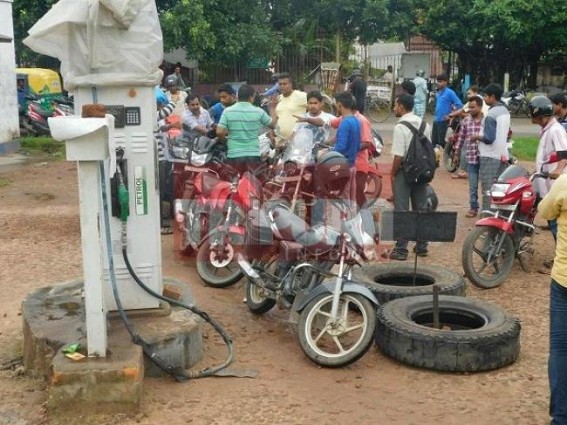 Chaos hits Durga Bari Petrol pump