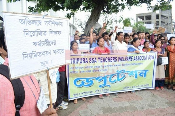 SSA teachers' 'Hunger Strike'  from Tuesday
