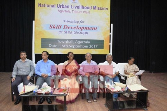 Workshop on Urban Livelihood National Skill Development remained cold in Tripura : only 190 poor urban residents trained till day
