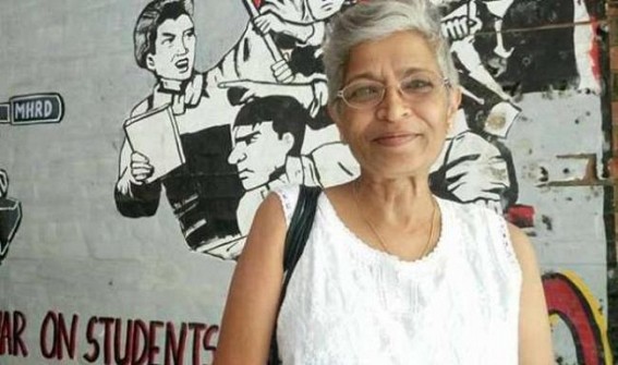 Tripura journalists, intellectuals protest Gauri Lankesh's killing