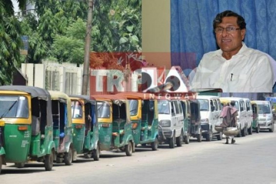 Loot under Manik Dey's Transport Ministry : Registration fees for converting vehicles into CNGs is Rs. 120 in other states, but in Tripura for 3 wheelers Rs. 3525 and for 4 wheelers Rs. 4525 