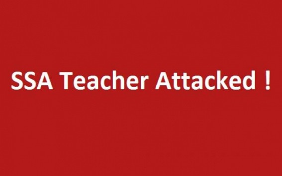 Tripura SSA teacher beaten by  ruling party cadre
