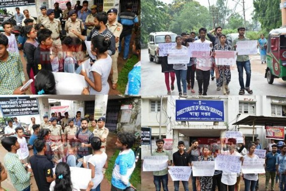 Tripura's inhuman Health Service murdered Anuara ? Students came on road demanding action against the Doctor