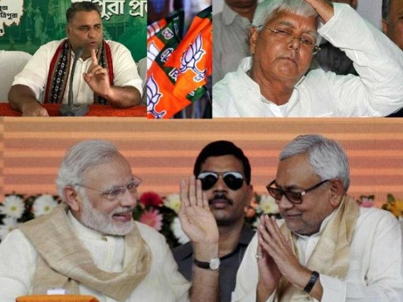 Tripura BJP celebrates Lalu's fall : Sunil Deodhar asks Lalu to 'Leave Bihar, prepare for Tihar'