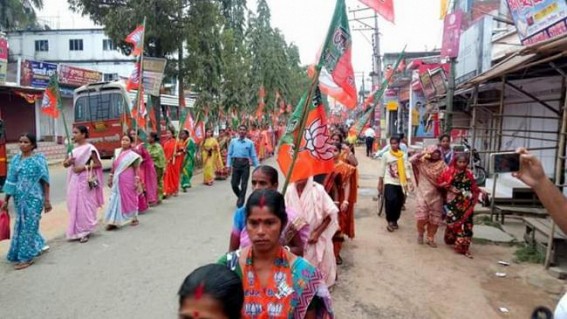  BJPâ€™s Mohila Morcha gathers above 3000 activists at Bishalgarh
