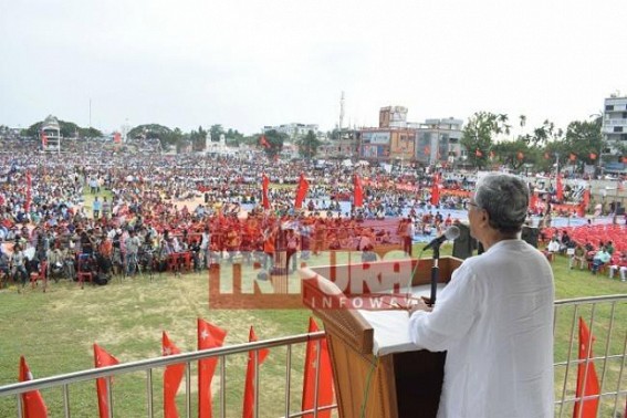 Rose Valley tainted Manik Sarkar claims 'Job Crisis' under BJP Govt : 10323, 12000 Job scams under CPI-M era with 8 lakhs unemployed youths in Tripura, yet Manik asks, 'Where are BJP's 2 crores jobs??'  