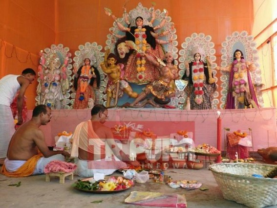 Tripura Celebrates Maha Saptami
