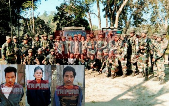 Tripura-Assam-Mizoram based Extremists active across Northeast : Assam, Tripura joint Assam-Rifles force nabbed 3 Bru terrorists, tension prevails