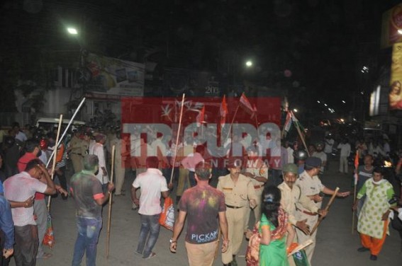 Tripura BJP-TMC clash: Policemen, politicians, journalists injured 