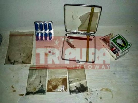 Exchange of Drug items in Tripura Central Jail : Brown Sugar, tablet, cigarette, blade recovered : 1 arrested 