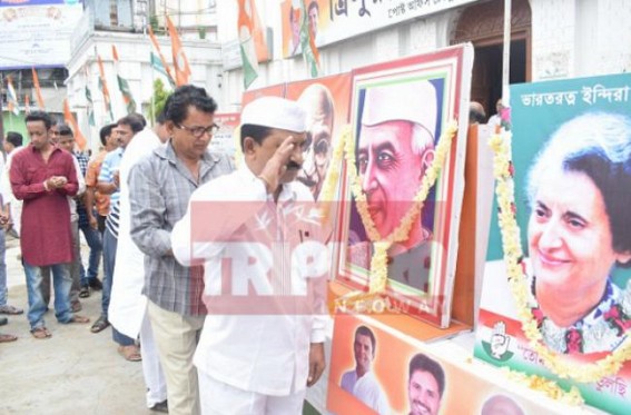 Congress observes Quit India Movement Day in Tripura