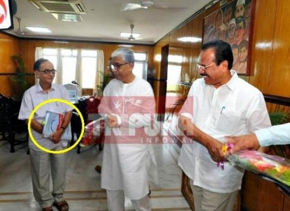 Worried scam-master Manik Sarkar welcomes' Central Statistics and Programme Implementation' Minister : Tapan Chakraborty working hard to match Tallies (?)  