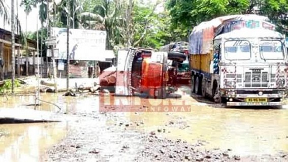 NH-44's pathetic condition raising accidents in Tripura