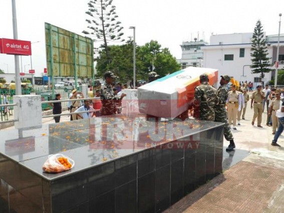Tripura trooper killed Assam cremated