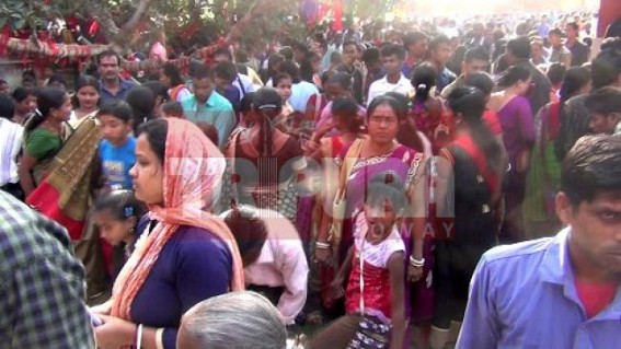 Hindu Devotees rushed to 14 Goddess Temple at Kailashahar 