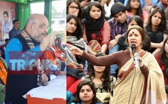 â€˜Womenâ€™s favourite Party is CPI-Mâ€™, says Brinda Karat : â€˜2 rapes everyday by CPI-M cadres in Tripuraâ€™, says Amit Shah