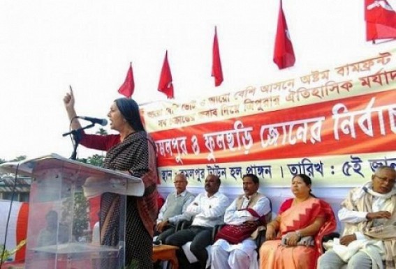 Brinda Karat leading Tripura CPI-M for Assembly Election