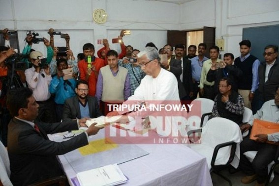 Manik Sarkar submits nomination paper for Dhanpur : After 25 yrs, nobody knows Dhanpur except Chief Minister's constituency & smuggling Denâ€™s Identity