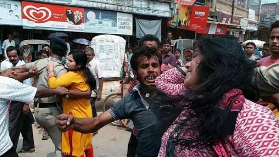 Tripura's Women assaulting incident at Bishalgarh market in broad day light : Only 1 arrested, others released