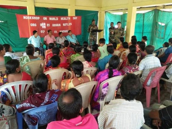 Workshop conducted by Assam Rifles on 'World Health Day'