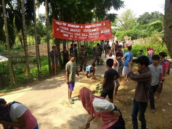 Swachh Bharat Abhiyan organized by Assam Rifles at Mandai