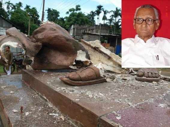 â€˜Tripura former Deputy CM Lt Baidyanath Majumderâ€™s Statue Vandalizedâ€™ : â€˜Itâ€™s BJPâ€™s planned activity in fascist style', says CPI-M