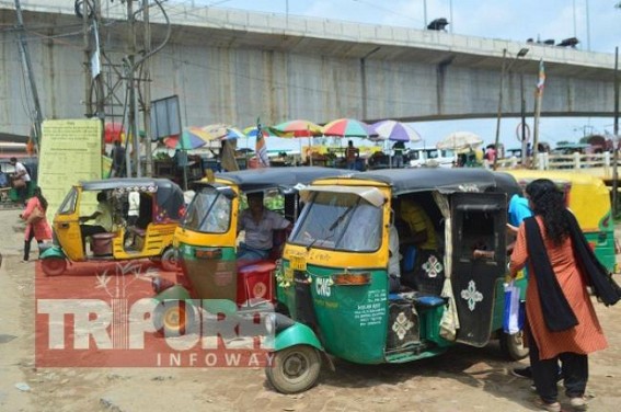 Tripura State Transport Dept's Error-full Charts leading everyday fights among passengers, auto drivers : Two types of Fare charts pasted in Auto-Stand & Autos, Transport Dept officials in slumber