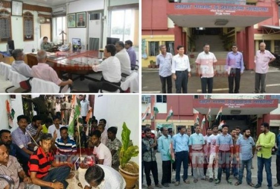 'Raping' Democracy in Panchayat By-Election : Over 100 BJP rowdies attacked Opposition  parties during All Party Meeting at BDO office, BJP activists didn't allow Congress, CPI-M to collect nomination papers 