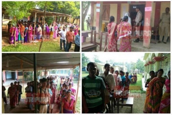 Most undemocratic Panchayat Election in Tripura begins : Forceful grabbing of 96% seats with open poll-rigging, bloodshed shadows Tripura Poll history