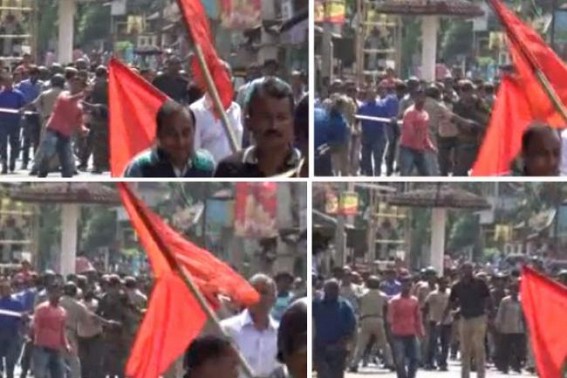 BJPâ€™s Fascist Face insulting Indian Democracy : BJP Hooligans viral celebration after attacking CPI-M rally,Pre-Plan attack in Belonia once again exposed 'No Opposition' Party Policy 