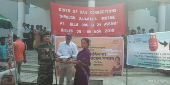 Assam Rifles facilitated distribution of free LPG gas connections