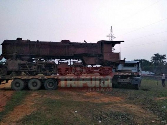 Tripuraâ€™s metre gauge engine taken for Assam museum