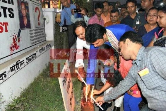 BJP backed journalist body in Tripura forgot Santanu, Sudip : Candles to be lighted again for 'drama' on Sudip Datta Bhoumik's death anniversary on November 21 