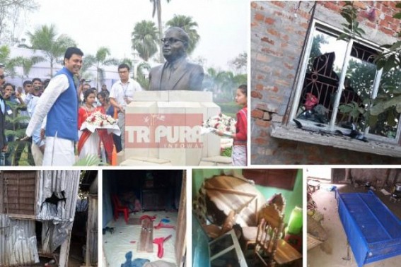 â€˜Father of Constitutionâ€™ principles insulted everyday in Tripura by Saffron Terror : Tripura suffers, more party offices burnt, attacks continue upon opposition, media in â€˜Saddam Eraâ€™