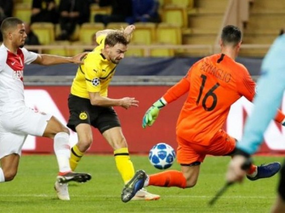 Champions League: Dortmund beat Monaco to take top spot in Group A