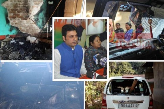 Biplab, Pratimaâ€™s Crime Spree : No arrests of miscreants behind ongoing violence against Opposition, Police nexus with BJP Politicians causing Statewide violence, Democracy bites Dust !  