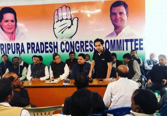 Pradyot talks on NRC in Congress meeting