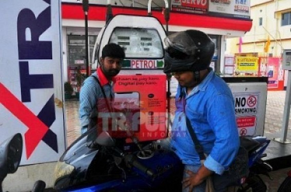 Fuel price again on hike in Tripura as BJP Govt imposed more VAT