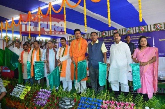 After Delhi, Kolkata, South India, now Tripura is connected with Jharkhand : Agartala-Deoghar Express flagged off by Union Minister of State for Railways