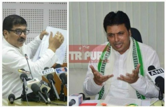 Four OSDs dependent immature Biplab continues media bashing in â€˜Chop Off nailsâ€™ style, but Health Minister Sudip Barman welcomes Media Criticism