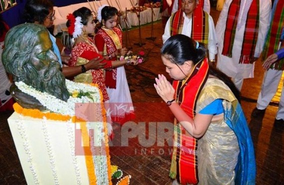 Cultural exchanges among Tripuraâ€™s Ministers, Leaders on Rabindra Jayanti mark brotherhood