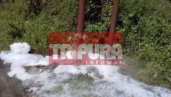 Underground liquids, gas, unknown elements erupt at South Tripura : Tension prevails