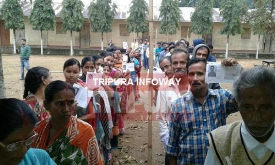 Re-poll begins at Teliamura with full enthusiasms of the voters