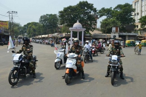 21 Bn Assam Rifles launches 'Beat Cancer : Run and Ride' campaign