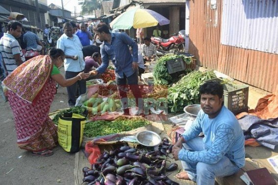 Skyrocketing vegetable market on Laxmi Puja