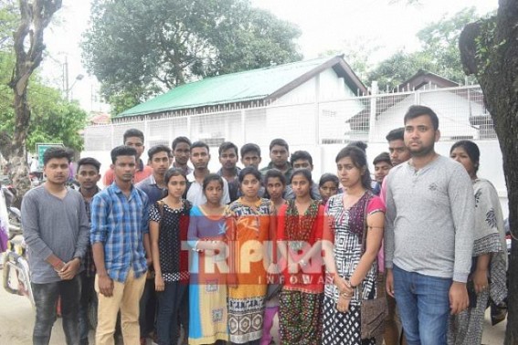 Tripurasundari College of Nursing Students met Deputy CM demanding registration numbers, results