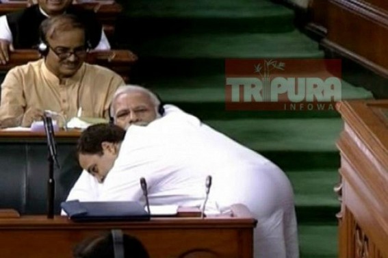 'I can be Pappu for You, but I donâ€™t Hate You', Rahul hugs PM Modi 