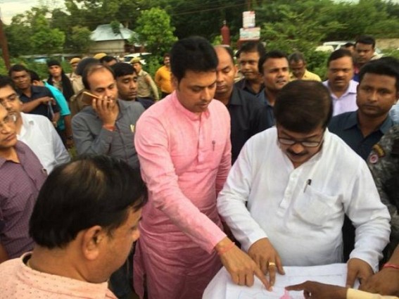 CM Biplabâ€™s AIIMS hospital location selection in Budhjung Nagar may cancel, as Health Minister Sudip Barman opts for converting Hapaniaâ€™s TMC into AIIMS