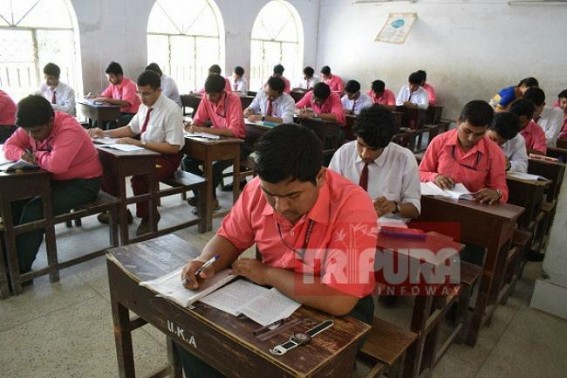 Class 12 exam begins under TBSE